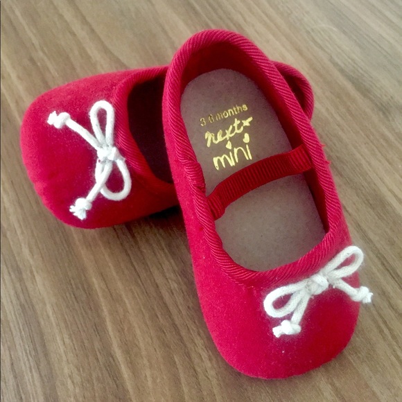 NWOT - RARE Ruby Red Ballet Baby Pram Slippers - Picture 4 of 5